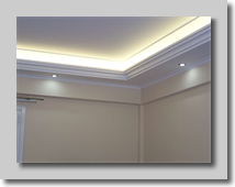 Γύψινος κρυφός φωτισμός με αντάυγεια